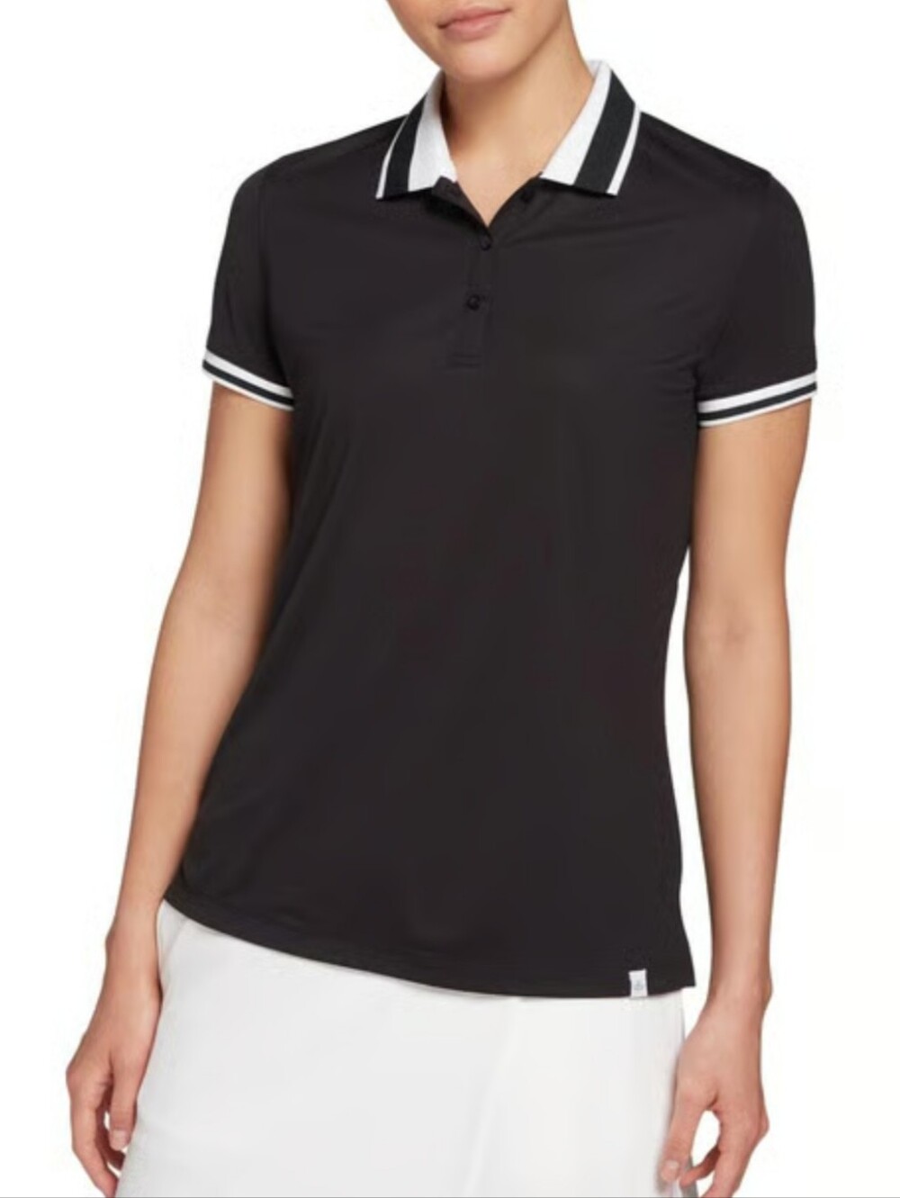 Women's Lady Hagen Navy Blue Polo Style Golf Shirt Sz Medium